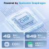 4G+64G with Qualcomm 8 Core Android 15 Car Stereo for Toyota RAV4 2007-2012 Wireless Carpaly Android Auto 9 Touch Screen GPS, WiFi, Bluetooth 5.1, DSP,SWC, Backup Camera view 3