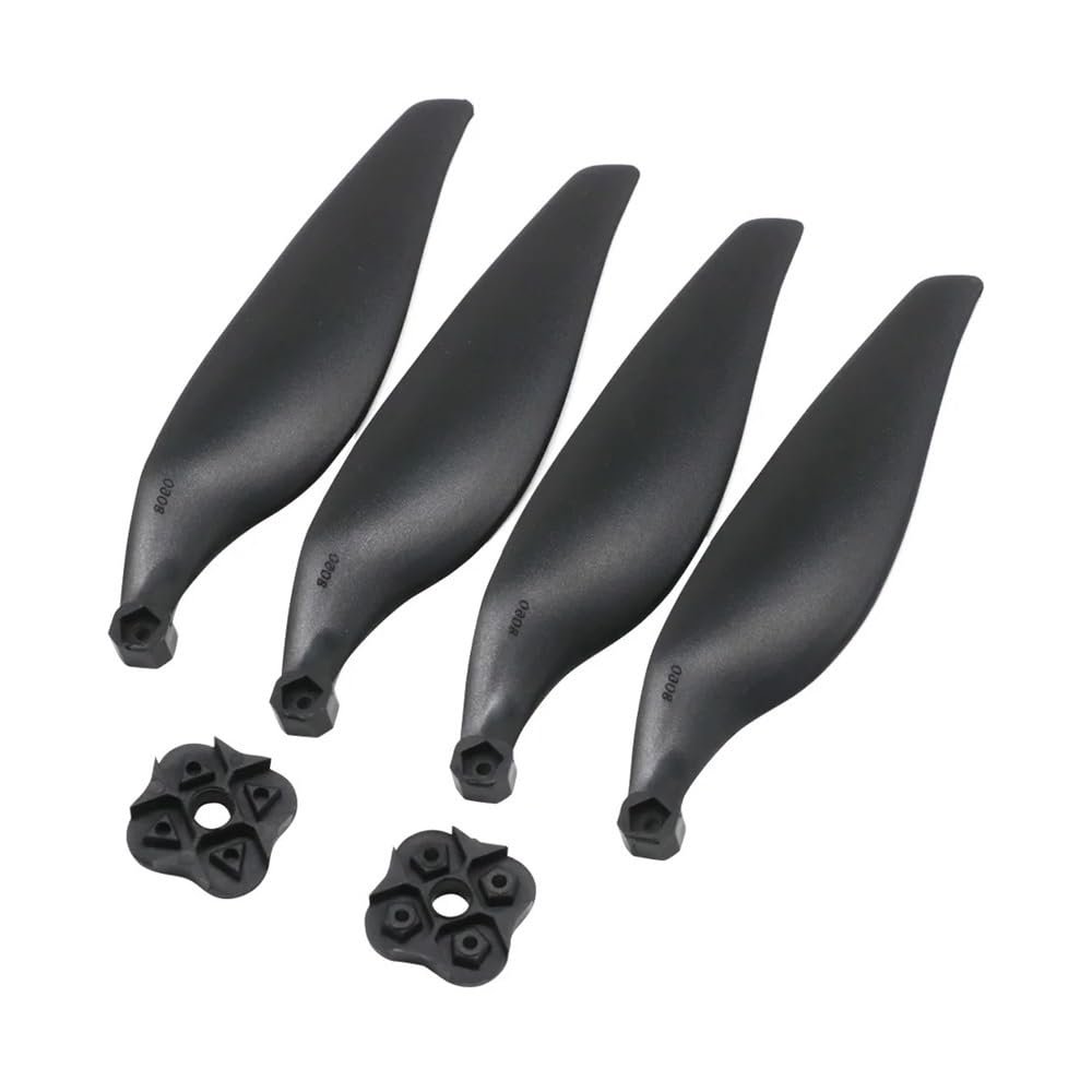 LOAwYAY 2 Sets for 8060 Folding Propellers Fiberglass and Nylon Propellers 3 Impellers 4 Impeller Propellers Rc Aircraft Quadcopter(4 Blade)
