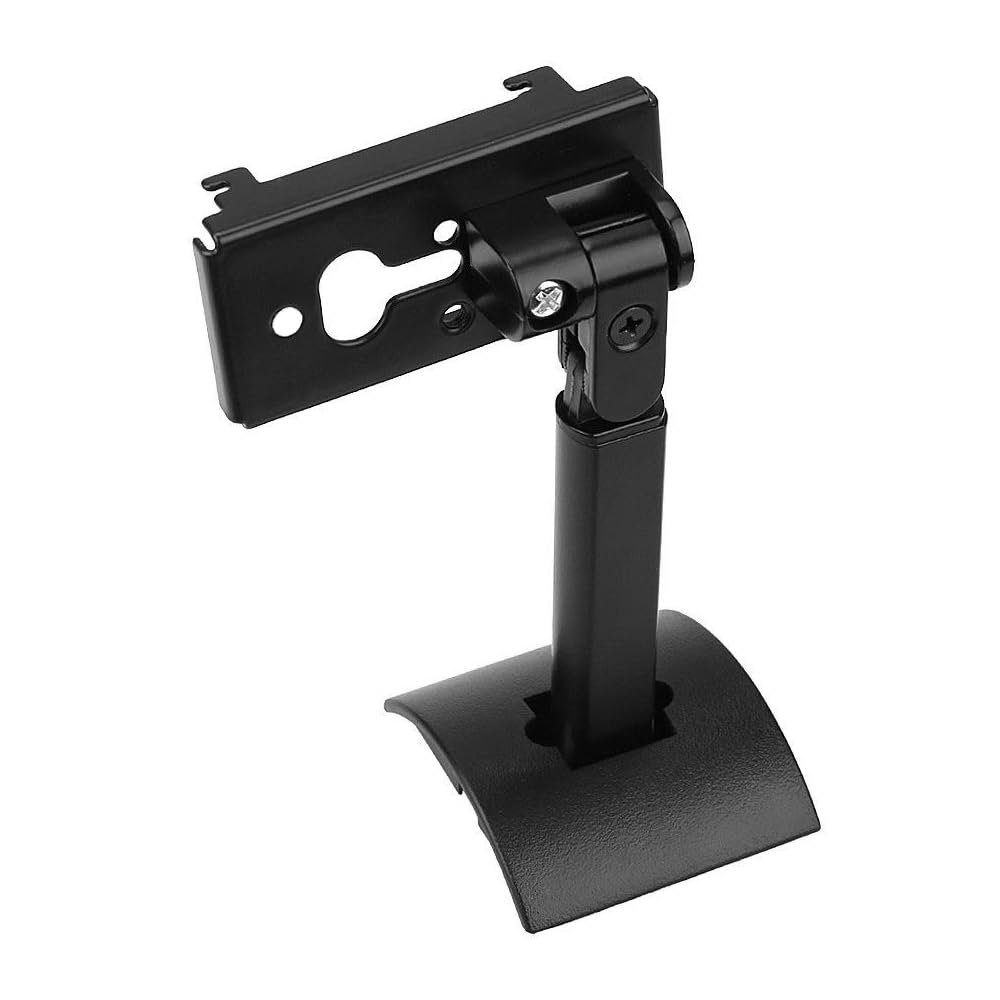SEIWEI Speaker Wall/Ceiling Mount Brackets, Adjustable Metal Wall Mount for Small Speakers, Surround Sound Speakers Holder, Compatible with Bose UB-20 Series II, etc.(Black)