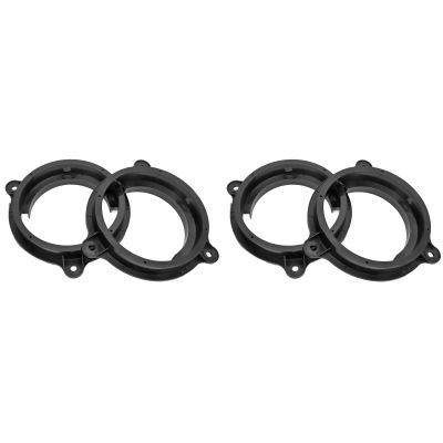 4pcs 6.5in Black Speaker Adapter Bracket Ring with 2 Wire Harness Replacement for Murano 20002019