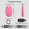 Bestray GPS Tracker, Bluetooth Tracker Works with Apple Find My (iOS Only), Key Finder Item Locator for Keys, Luggage, Backpack, IPX7 Waterproof, Pink view 3