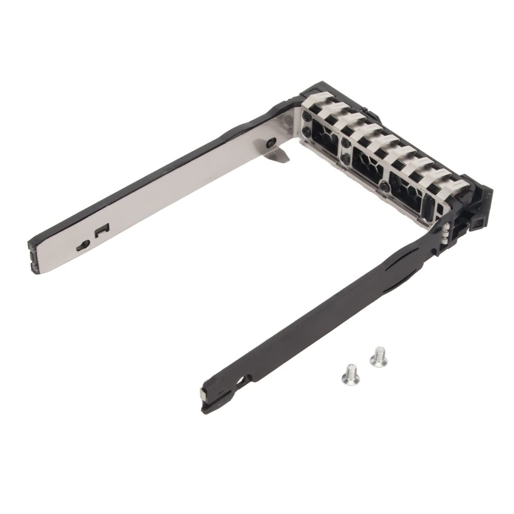 2.5in Hard Drive Tray, Stable SAS Interface Hard Drive Converter Bracket Cage with 2 Screws, SAS HDD Tray for HPE ProLiant DL385 Gen10 Plus V2