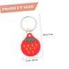 ARTIBETTER 2pcs Cartoon Cover Case for Lost Protective Keychain Holder Design for Easy Carrying Compatible Strawberry Pink Cat Paw view 2