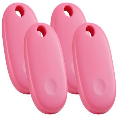 Bestray Air Tracker Tags-4 Pack, Bluetooth Tracker Works with Apple Find My (iOS Only), Key Finder Item Locator for Key, Backpack, Luggage, IPX7 Waterproof, Pink