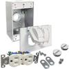(1)-Replacement For Bell White Horizontal Mount Tamper Resistant Outdoor Outlet Kit 5839-6WRTR view 1