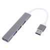 DOITOOL Aluminum Alloy USB Hub Port USB Adapter for Laptop Portable Computer Accessories High-Speed Data Transfer Compatible Hard Drives Printers and More view 1