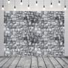 CORFOTO 10x6.5ft Fabric Grey Stone Brick Wall Photography Backdrop Medieval Castle Wall Decor Kids Party Decorations Halloween Knight Themed Photo Booth Props Wallpaper view 2