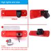 1280 * 720 Pixel Third Roof Brake Lamp Car Backup Camera Replacement for Ford Transit Transporter Van 3 BJ 04.2006-01.2009 Ford Transit MK7 Tourneo Furgon MK4 Van 2006-2014+4.3" Reverse Mirror view 4