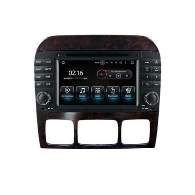4+64GB Android 13 Car Stereo for Mercedes Benz S Class W220 (1998-2005) S280/S320/S350/S400/S430/S500/S600 AMG, 6.2" Touchscreen GPS Navigation, Bluetooth 5.0, WiFi, DVD Player