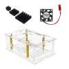 Acrylic Enclosure Acrylic Protective Case for Development Board Housing Box with Cooling Fan and Heatsink for Optional view 1