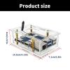 Acrylic Enclosure Acrylic Protective Case for Development Board Housing Box with Cooling Fan and Heatsink for Optional view 3