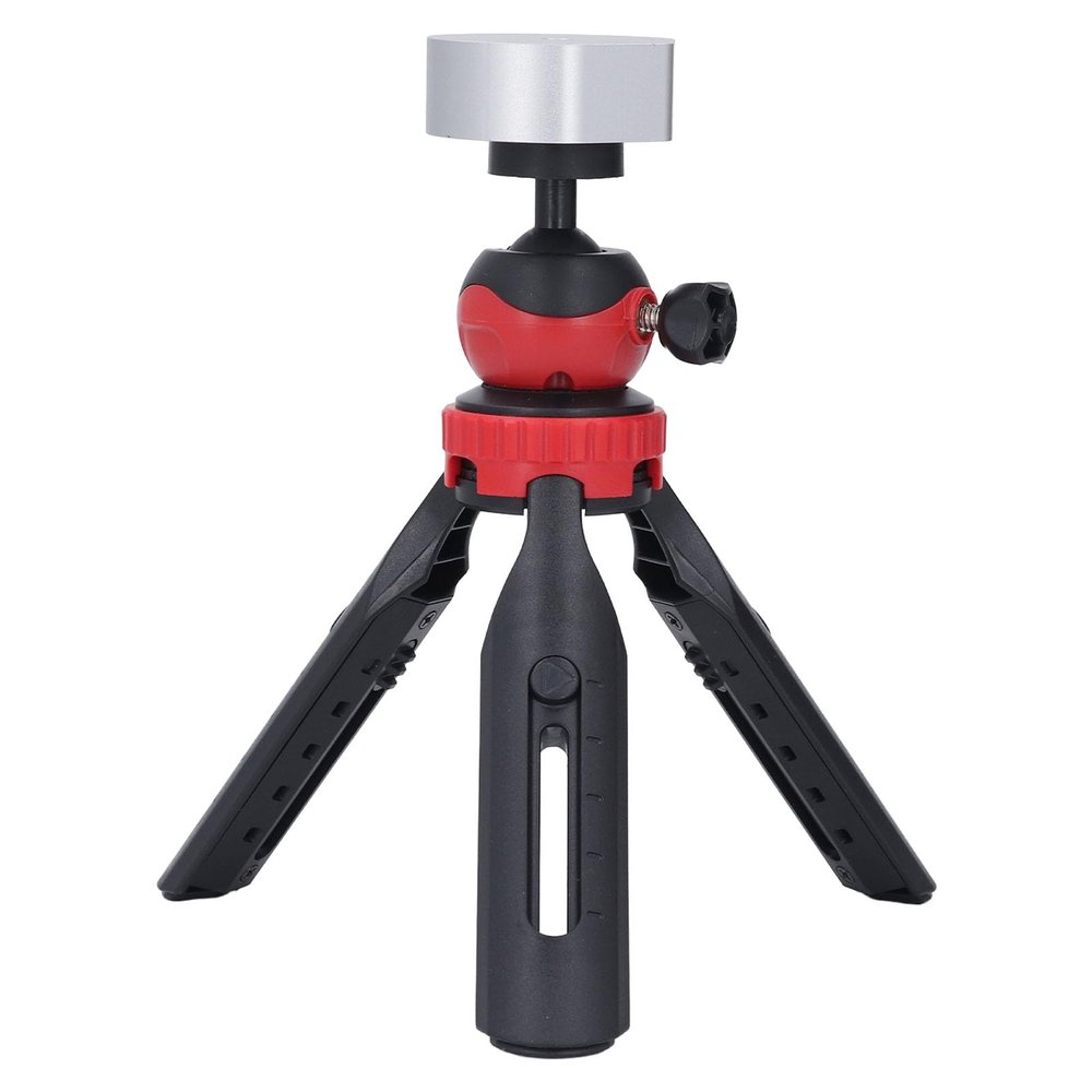 for Mini Tripod Stand, Foldable Adjustable Height Tripod Mount with Adapter, for Mini Antenna Mount Adapter (Silver Adapter)