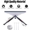 for Mini Tripod Stand, Foldable Adjustable Height Tripod Mount with Adapter, for Mini Antenna Mount Adapter (Silver Adapter) view 3