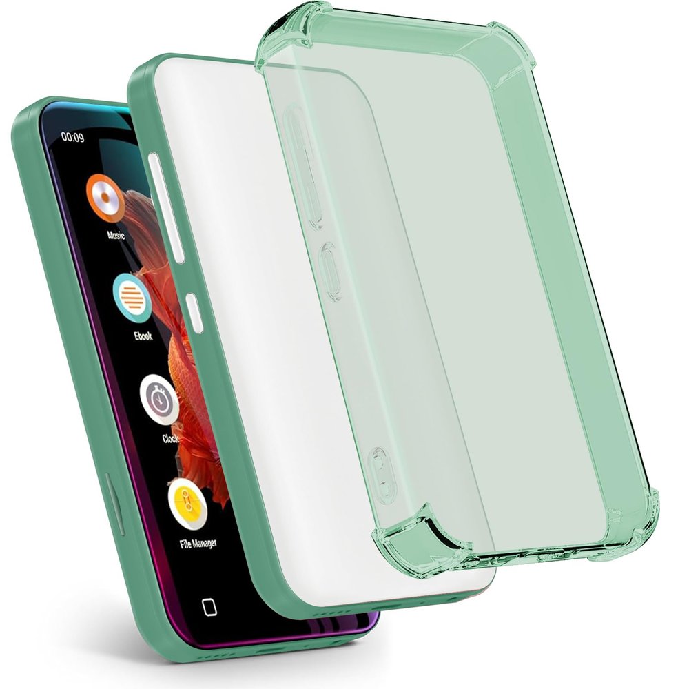Aippdo Case for innioasis G1 G3 Mp3 Player,TPU Clear Cover for Mp3 Player Anti-Scratch Shock Absorption 4.0 inch Case Crystal Clear.