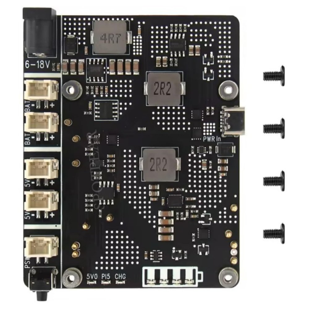 TINGUT X1203 Uninterrupted Power Management Expansion Board for Mainboard with Fast Charging and Auto Power Cutting