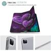 iPad Pro 202020212022 Case 12.9 Inch with Pencil Holder Purple Hearts Trifold Stand Protective Slim Back Shell Auto Wake Sleep view 4