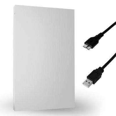 1TB External Hard Drive USB 3.0, Portable 2.5-Inch External HDD Backup Storage for Laptop, PC, Mac, Gaming Console (PS3/PS4)  Silver