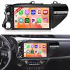 2+64G Hikity for Toyota Hilux 2015-2020 Android Car Stereo, 10.1 Inch Touchscreen Radio with Wireless Carplay Android Auto, WiFi GPS Navigation Bluetooth DSP FM RDS EQ + Backup Camera view 1
