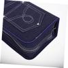 Yardenfun Cd Pouch Holder Organizer Denim Cd Wallet Case Zipper Fabric Storage Bag for Discs for Office Travel view 3