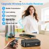 MOREGAX M2R Bluetooth 5.4 Receiver for RCA Adapter for Stereo/Speaker/Wired Speaker/Home Audio Music Streaming Stereo System, Support AUX/RCA/USB view 2