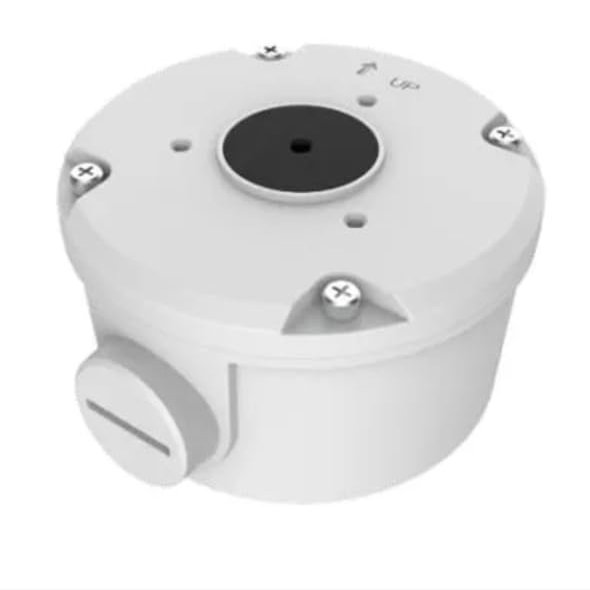 TR-JB05-B-IN - Junction Box for IPC21xx Series (Round Mount, Extra Back Outlet for Cable)