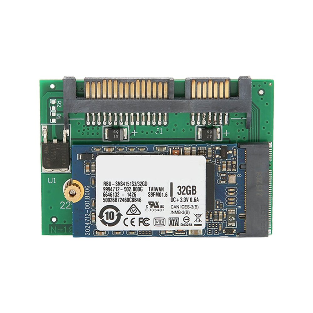 NutriEss M.2 SSD SATA Adapter 2 in 1 32GB Large Capacity Portable Plug Play Computer Accessories for Enhanced Storage Solutions (32GB)