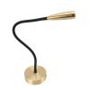 Hyuduo 3W Adjustable LED Wall Mount Reading Light with Flexible Gooseneck Arm for Bedroom, Dorm, Hotel  360 Rotatable Aluminum Bedside Light view 2