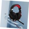 ARTIBETTER USB Gaming Headset Microphone and Led Lights Surround Sound Over-Ear Earphones for Deep Bass Comfortable Fit for Gamers Black Red view 3