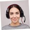 ARTIBETTER USB Gaming Headset Microphone and Led Lights Surround Sound Over-Ear Earphones for Deep Bass Comfortable Fit for Gamers Black Red view 4
