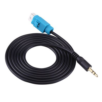 Keenso AUX Input Cable Adapter for Fit for CDA CDE IVA Fast Data Transmission Black & Blue Plastic & Copper