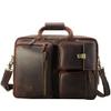 PNAWLLCF Men's Business Briefcase Laptop Bag Crazy Horse Leather Shoulder Bag view 1