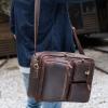 PNAWLLCF Men's Business Briefcase Laptop Bag Crazy Horse Leather Shoulder Bag view 3