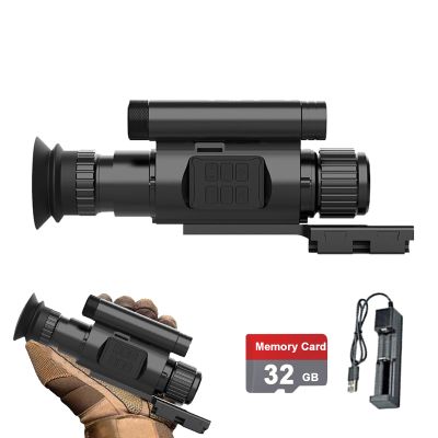 WGFXYBFY Night Vision Scope, 50mm Focal Lens Night Vision Monocular 4X Digital Zoom for Night Hunting Camping,940NM