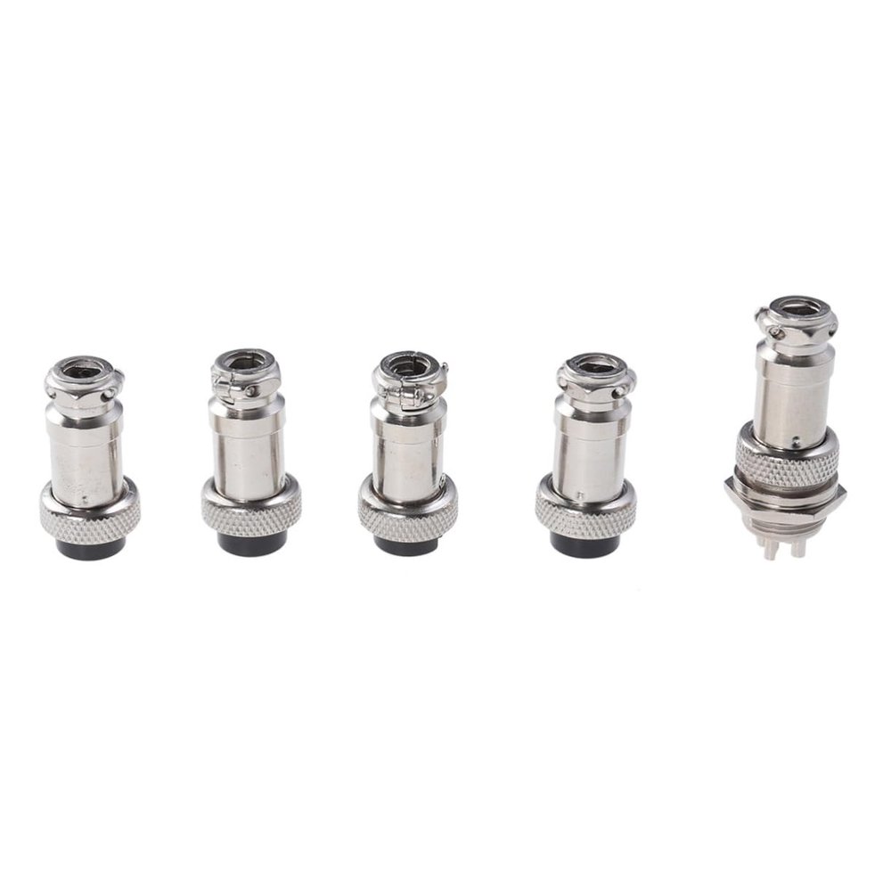 BRIGHTFUFU Gx16 Aviation Connector Set 4-core Female Panel Connectors Replacement Plugs for Aviation Marine Electronics