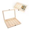 Camera Film Box, Film Cartridge Display Case 30 Slots Minimalist Dustproof Fixed Wood Storage Box for 135 Film Cartridge view 3