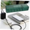 Angoily Cable Management Box with Cover Electronics Organizer for Cords Chargers and Data Cables Storage view 2