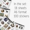 100Pcs Medieval Witch Stickers, Witchy Decals for Water Bottles - Goblincore, Magical, Dark Fantasy & Occult Stickers - Witch Party Decorations & Favors, Witchy Stuff & Gifts view 2