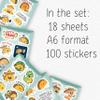 100Pcs Taco Stickers - Taco Party Supplies, Decorations - Food Stickers - Gift for Women & Men view 2