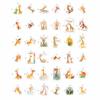 100Pcs Giraffe Stickers, Giraffe Party Decorations, Favors  Cute Animal Decals, Animal Stickers  Gift for Women & Men view 4