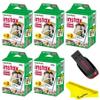 Fujifilm Instax Mini Instant Camera Film with Sandisk 32 GB USB Flash Drive + 5 x Mini Twin Packs (100 Sheets) and Buzz-Photo Microfiber Cleaning Cloth view 1