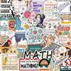 100Pcs Math Stickers for Laptops & Water Bottle - Funny Math Gifts, Party Supplies & Decorations - Nerd Stickers Gift for Women & Men view 1