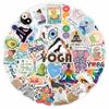 100Pcs Yoga Stickers for Planner, Water Bottle - Yoga Gifts for Women, for Yoga Instructor - Gift for Women & Men view 1