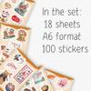 100Pcs Japanese Stickers, Japan Stickers for Scrapbooking - Japan Party Decorations - Japanese Gifts - Gift for Women & Men view 2