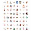 100Pcs Japanese Stickers, Japan Stickers for Scrapbooking - Japan Party Decorations - Japanese Gifts - Gift for Women & Men view 4
