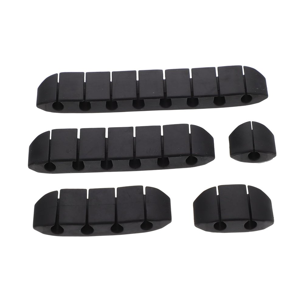 Angoily 5pcs Usb Wire Management Organizers Adhesive Cable Holders for Desk and Tabletop Cord Management and Compact Design for Use