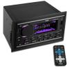 Pyle Double DIN Marine Bluetooth Receiver Stereo AM/FM/MP3/USB/AUX 12V Power Amplifier with 30 Preset Memory Stations, LCD Display, Remote Control, Black (6.3 x 7.1 x 3.9) view 1