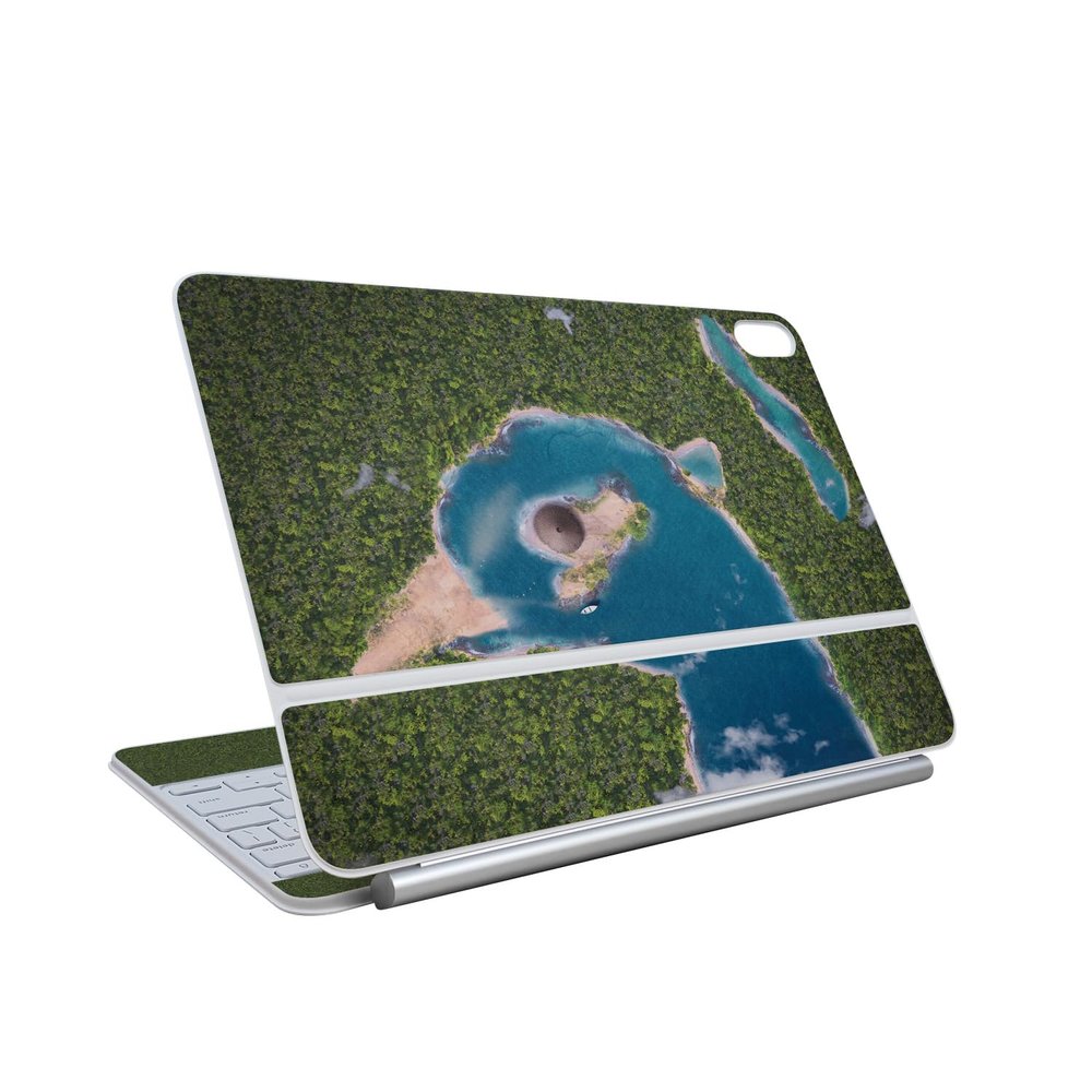 Skin Compatible with Apple Magic Keyboard for iPad Air 13-inch (M3) 2025 - Arial Beach - Premium 3M Vinyl Protective Wrap Decal Cover - Easy to Apply | Crafted in The USA by MightySkins