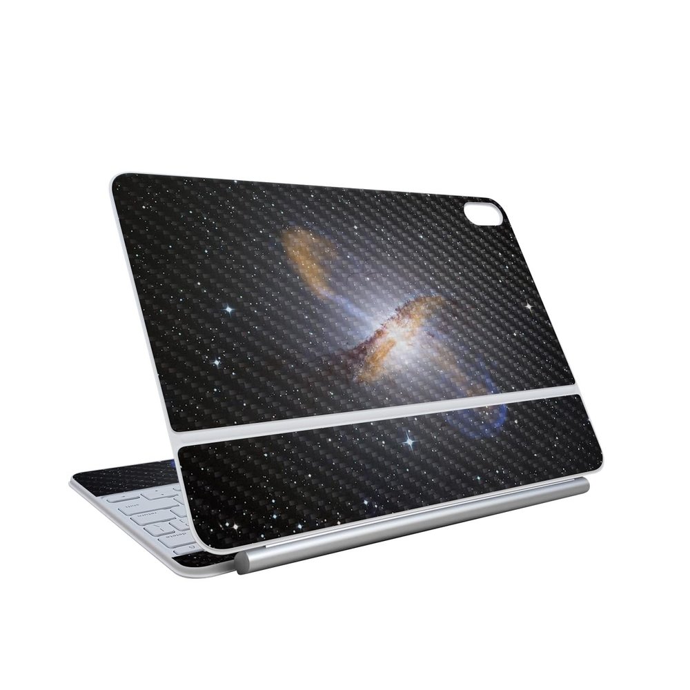 Carbon Fiber Skin Compatible with Apple Magic Keyboard for iPad Air 13-inch (M3) 2025 - Centaurus - Premium 3M Vinyl Protective Wrap Decal Cover - Easy to Apply | Crafted in The USA by MightySkins