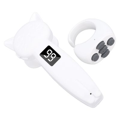 VBESTLIFE Remote Control Page Turner, for Paperwhite, Scrolling Ring Camera Shutter Clicker for Remote Photo & Video, Reading for Android Phones Tablets (Black) (White)