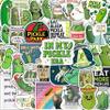 100Pcs Pickle Stickers for Water Bottle and Laptop - Pickle Party Supplies, Decorations - Food and Fun Stickers, Gifts for Women & Men view 1